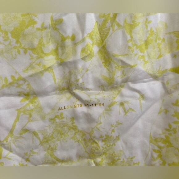 NWT Allsaints Demi Marama Dress Sz 8 All Saints- color citrus yellow - Picture 9 of 10